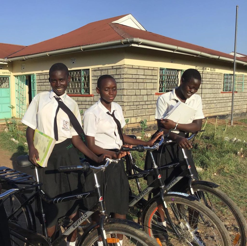 110 girls from the Akili All Girls Preparatory School received bicycles from the One Bicycle Foundation this past December. Bicycles were ab...
