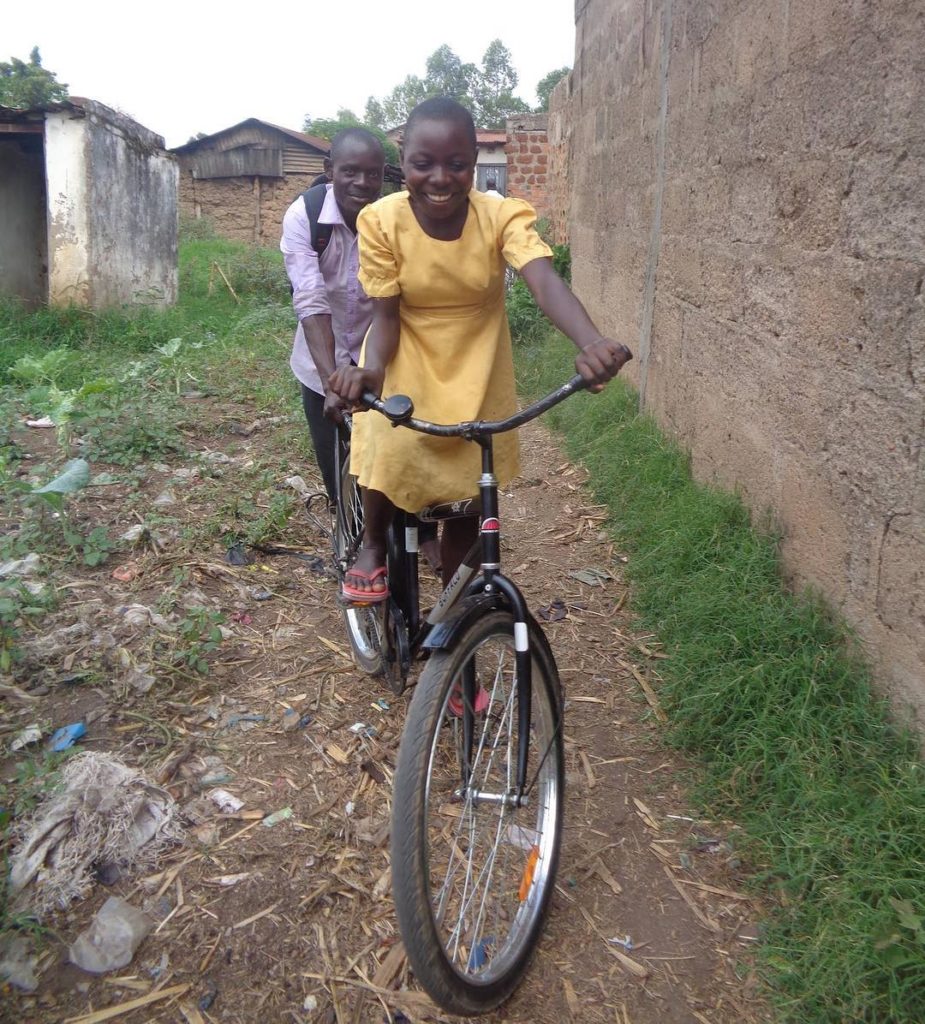 The happiness and joy that comes with learning how to ride a bicycle for the first time! Bicycles are empowering young girls with independen...