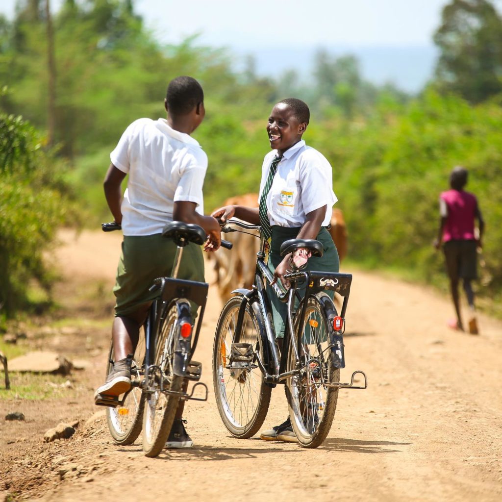 Bicycles give students the chance to create happy, successful futures for themselves by connecting them to school, healthcare, and employmen...