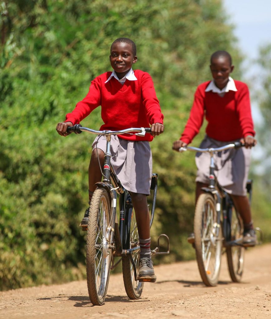 Without bicycles, many students are afraid of walking alone to school early in the morning or late at night. Riding to school protects young...